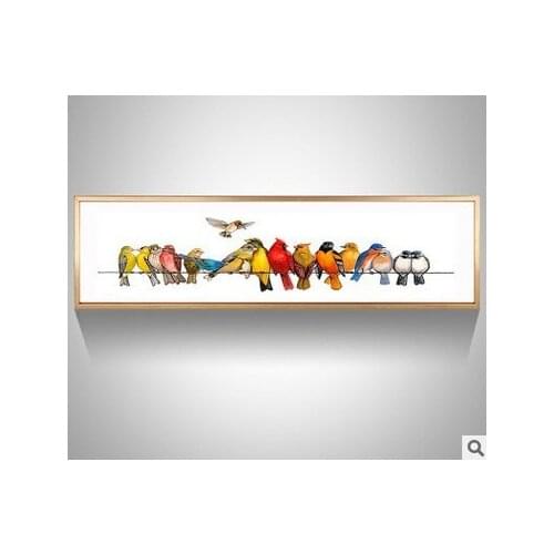 Birds Diy 5d full diamond painting mosaic landscape Daimond painting cartoon cat Diamond Embroidery bird party