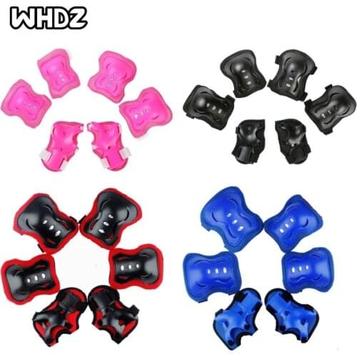 Thickening 6Pcs/set Kids Boy Girl Safety Knee Elbow Pad Sets Children Cycling Skate Bicycle Kneepad Protection Safety Guard Kit