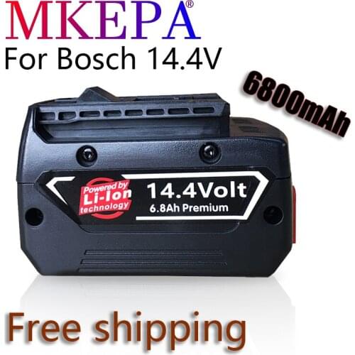 14.4V68Ah Rechargeable Li-ion Battery cell pack for BOSCH cordless Electric drill screwdriver BAT607,BAT607G,BAT614G