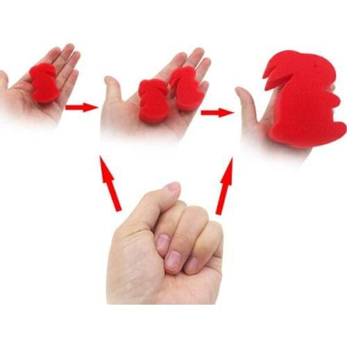 Free Shipping 10pair/Lot Sponge Rabbit,Magic Rabbit,Magic Props,Magic Tricks Set,Classic Love Magician Toys Magia Show