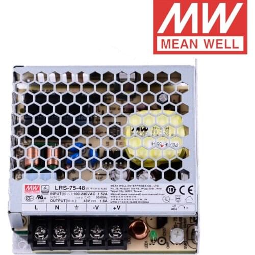 Mean Well LRS-75-48 meanwell 48VDC/1.6A/76W Single Output Switching Power Supply online store