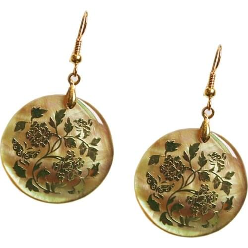 Dangles Dangling Drop Earrings Accessory Elegant Natural Shell Drop Earring Hook