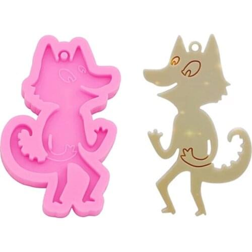 Animal pendant epoxy mold keychain earrings silicone mold DIY crafts jewelry necklace casting tools