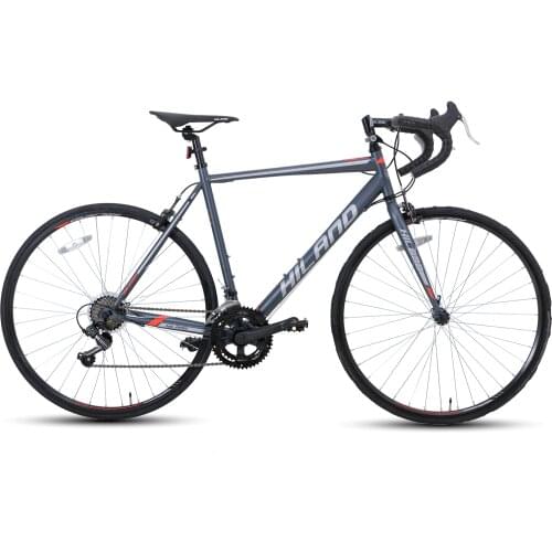 US warehouse HILAND Road Bike 700C Racing Bicycle with Shimano14 Speeds Shimano 3 Colors