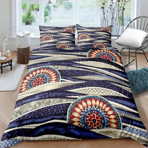 3D Print Duvet Cover Sets Dropshipping 2/3pcs (Single1Pillowcase) Boy Girl Kid With Pillowcase Datura flower Black NO3