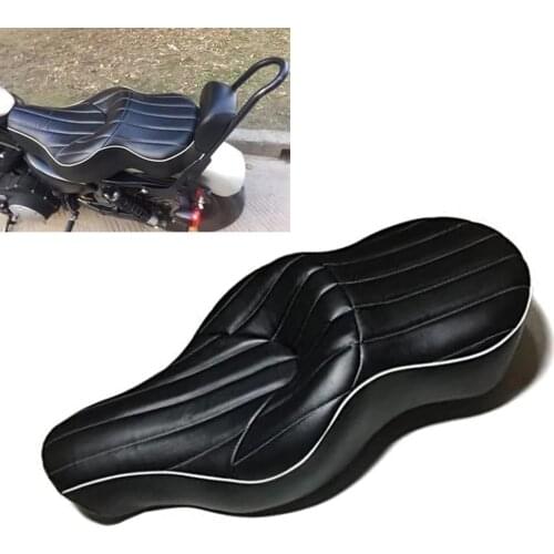 For Harley Davidson Softail Sportster XL 883 1200 XL1200 XL883 Motorcycle Driver Leather Pillow Seat Cushion Passenger cushion