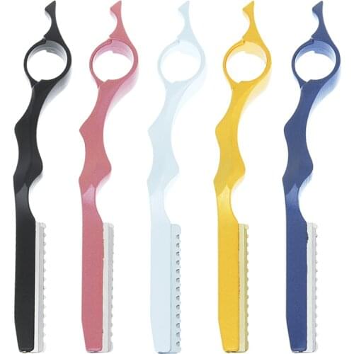 Meisha Sharp Barber Hair Razors Stainless Steel Hair Cutting Shaver Hairdressing Thinning Knife Blade for Salon Home Used HC0006