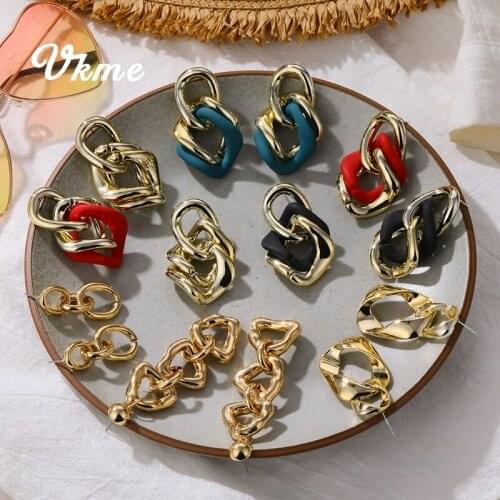 Fashion Statement Earrings 2019 Big Geometric Round Earrings For Women Hanging Drop Earrings Dangle Earing Modern Female Jewelry