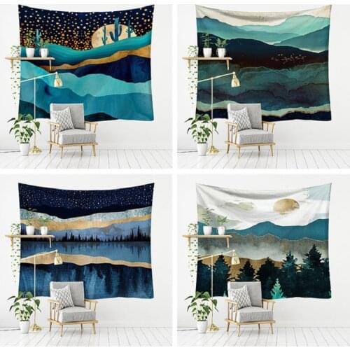 Wall Hanging Tapestry Natural Forest Decoration Tarpaulin Beach Towel Yoga Mat Wall Hanging Fantasy Wall Art Decoration Blanket