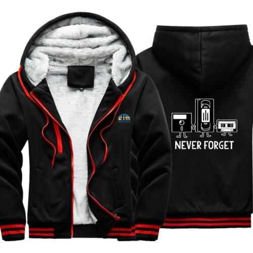 Never forget Sarcastic winter outwear windbreak Male Jacket warm hoodies men thick Camouflage Sleeve causal winter Mens Jacket