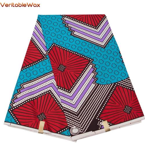 2021 New Ankara Fabric High Quality Polyester Veritablewax Brands African Printed Fabric Sewing Womens Party Wear FP6288