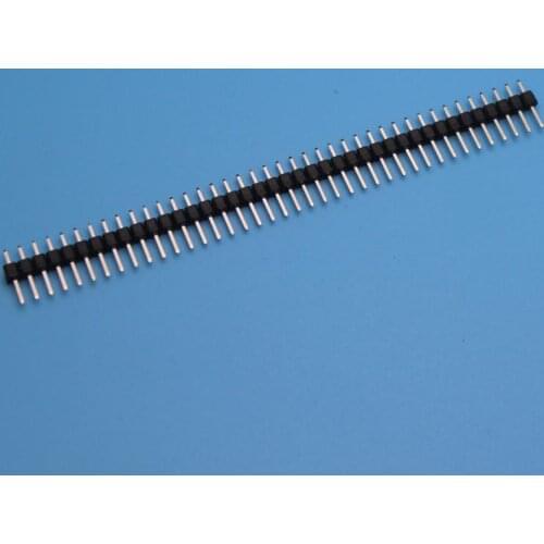 Single row needle 2.0mm 180 degree curved needle 1*40P copper needle nickel plated connector