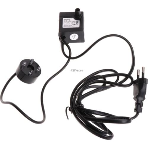 1PC AC 220V 3W Submersible Water Pump LED Aquarium Fountain Fish Pond Tank EU Plug P41