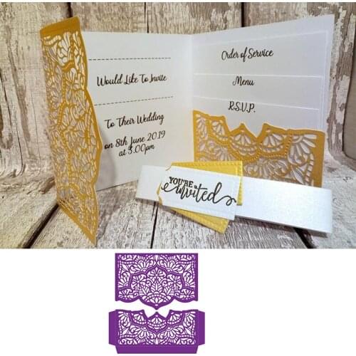 Invitation Photo Card Metal Cutting Dies Stencils for DIY Scrapbooking Photo Album Decorative Embossing Crafts Supplier Die Cut