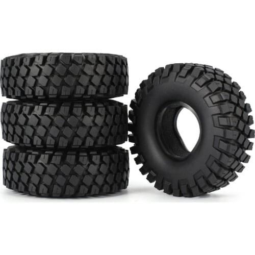 AX-6020 1.9 Inch 110mm Rubber Tires Tire with Metal Wheel Rim for 1/10 Traxxas TRX-4 SCX10 RC4D90 RC Crawler Car