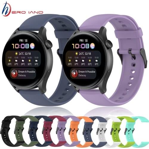 Silicone Watch Band for Huawei Watch 3/Gt 2 46mm gt2 Pro Strap Smartwatch Watchband Bracelet Watch3 Sport Wristband correa