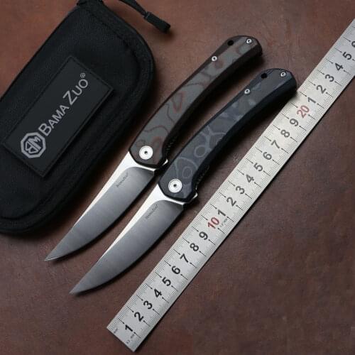 BAMAZUO YX641 Folding Knife 14C28N Blade Steel G10 Handle Outdoor Camping Hunting Survival Pocket Cycling Kitchen EDC Tool