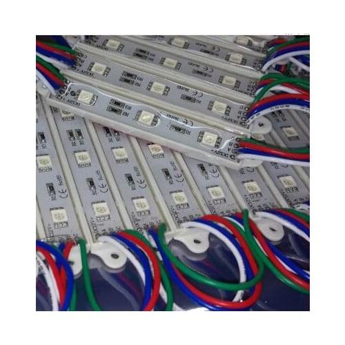 Super Bright SMD 5050 LED Module 3 LEDS Waterproof IP68 12V Cool white/Warm white/Blue/red/RGB/yellow/purple