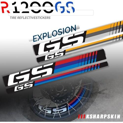 Motorcycle Wheel Reflective Decal Case for BMW R1200GS Adventure 2006-2018 R1250GS Adv LC 2019 Rim Decoration r1200 gs r1250 gs