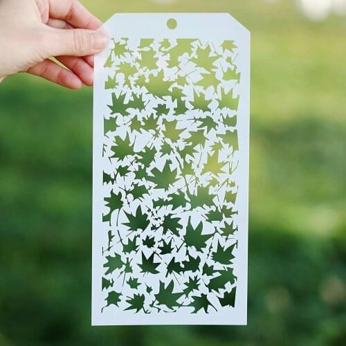 12*24 cm Leaf Stencil for Scrapbooking Painting album Paper Card Making Craft Decorative Embossing Template