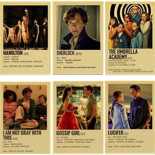 Vintage Classic Movie TV ShowBack To The Future/Harleen Quinzel/Lucifer Retro Posters Modern Art Poster For Room/Bar Decor