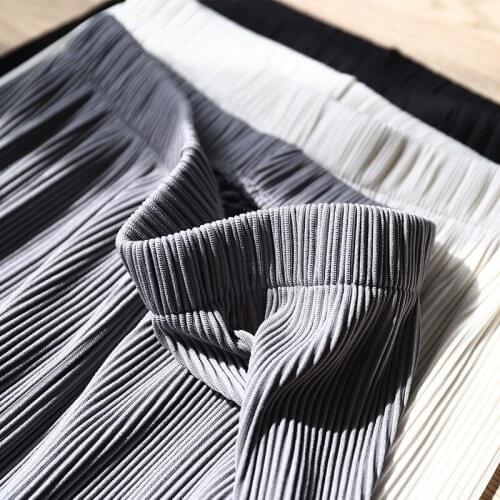 Pants Women 2021 wide-legged Pants Female New Show Thin Tall Waist Loose Sense Vertical Sweep Floor Womens Trousers GZLFA108