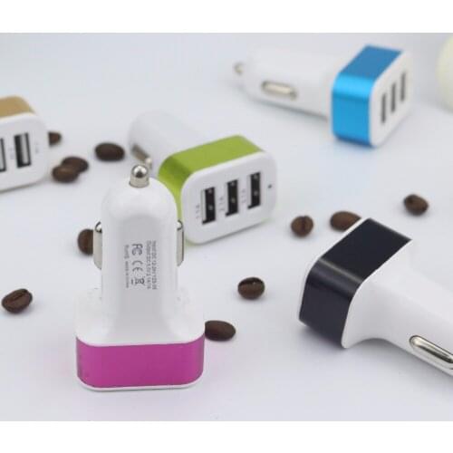 200pcs 3-Port 5V 3.1A Smart Travel USB Charger Adapter Wall Portable Plug Mobile Phone Charger for iPhone Samsung Xiaomi