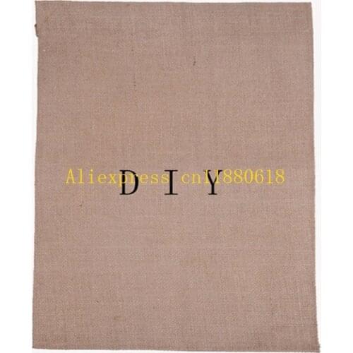 250pcs Free Shipping DIY Jute Burlap Garden Flags 12"x18" Liene Yard Hanging Flag House Decoration Printed Pattern Banner Ads