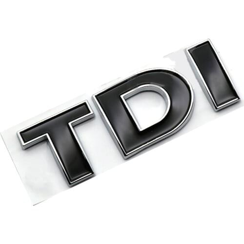 3D ABS Decal TDI Logo Emblem Turbo Direct Injection Badge Car Sticker For VW Golf JETTA PASSAT MK4 MK5 MK6