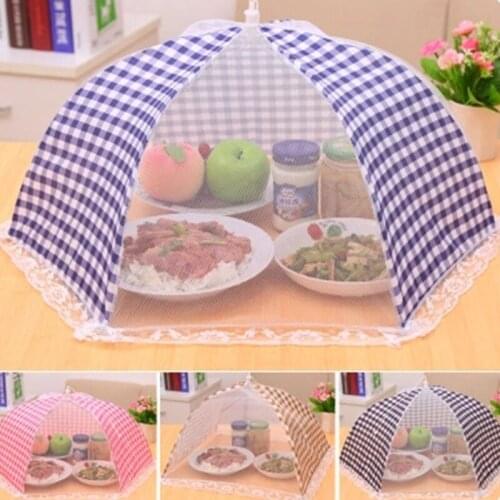4 Pcs Pop-Up Mesh Screen Food Cover Tent Reusable Collapsible Anti Fly Mosquitoes Umbrella Food Cover Net Protector