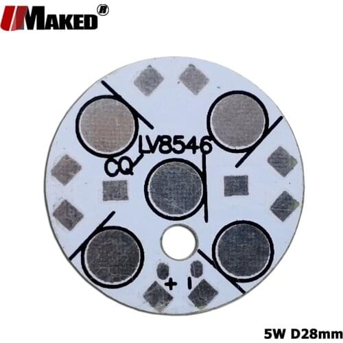 5W Dia28mm LED PCB Heatsink 1W3W5W High Power LEDs Install Aluminun Lamp Plate 1 3 5W Panel for LED blub Spotlight Downlight DIY