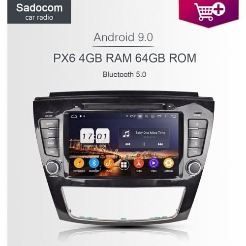 720P PX6 DSP 8" Android 9.0 For JAC S5 hand-free USB 4GB + 64G 8 core Car DVD Player GPS Glonass Map RDS Radio 4G Bluetooth 5.0