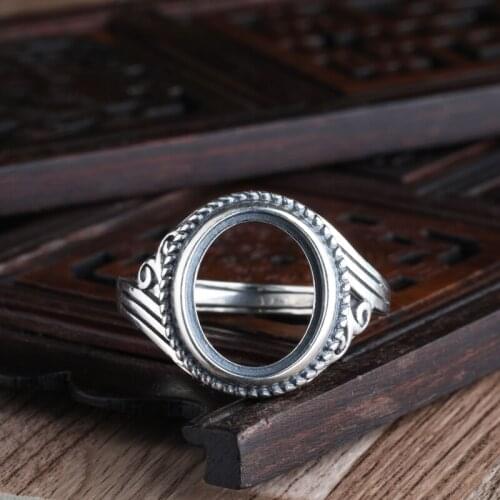 925 Sterling Silver Women Ring 7X9mm 8X10mm 8x11mm 10x12mm 10x13mm 11x14mm 12x15mm 13x16mm Oval Cabochon Semi Mount Ring
