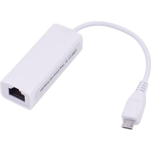 Micro USB Ethernet Network Card Adapter Micro USB To Ethernet RJ45 For Windows 7/8/10 Android Tablet IC Ethernet LAN