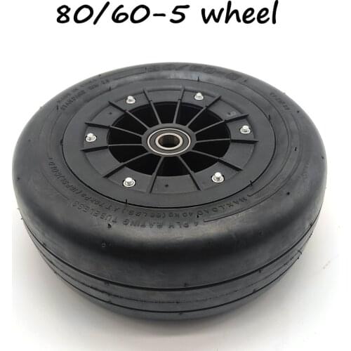 80/60-5 Tubeless Wheel Tire Vacuum Tyres Bearing Hub for Electric Four-wheel Motorcycle Go-kart Car Parts