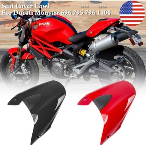 Motorcycle ABS Rear Pillion Passenger Seat Cover for Ducati Monster 696 795 796 1100 2008 2009 2010 2011 2012 2013 2014