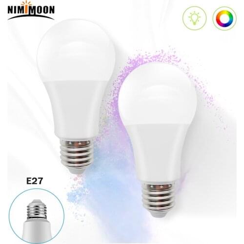 RGB LED Smart Bulb IR Blueteeth Work TUYA WIFI LED Bulb 15W Controlled by APP Music Muticolor Light E27 Lamp