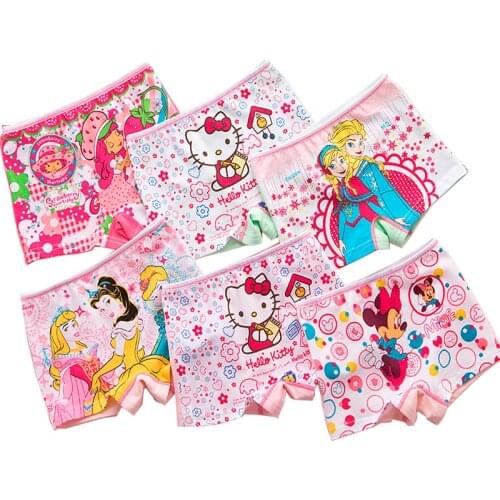 Childrens Underwear Cotton Childrens Underwear Girls Cartoon Baby Underwear Cotton Childrens Boxer Shorts Mitch Barbie