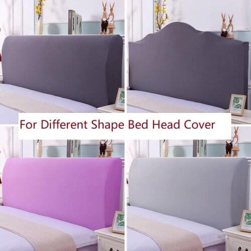 Elastic Bed Headboard Cover All-inclusive Bed Head Covers Solid Color Queen King Full Twin Bedhead Back Protection Dust Cover