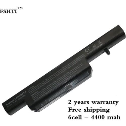 FSHTI 4400MAH Battery for CLEVO C4500BAT 6 C4500BAT6 B4100M B4105 B5100M B5130M C4100 C4500 C4500Q C5100Q C5500Q C4500BAT-6