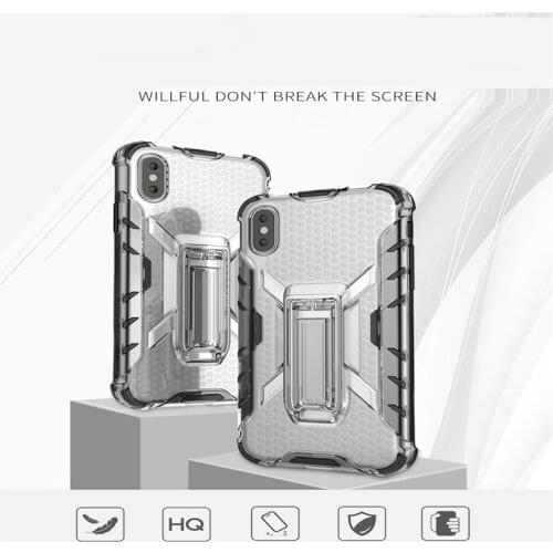 Hybrid Armor Protection Shockproof Transparent Case For Samsung Galaxy M20 A70 A50 A40 A30 A10 telescopic ring magnetic Case