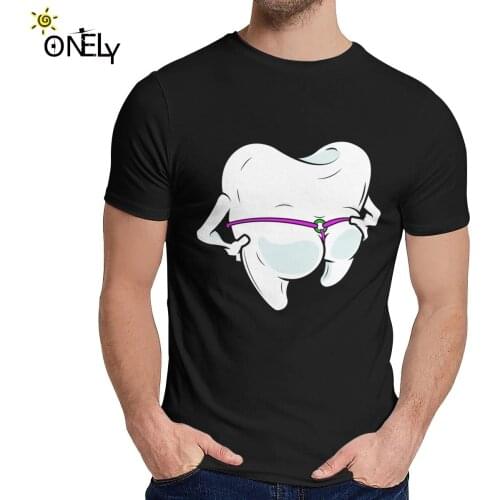 Graphic Dental Floss HygienistTee Shirt Man Teeth Dentist New Custom Natural Cotton T-shirt O-neck
