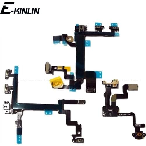 Switch Power Button ON OFF Button Flex Cable Ribbon For iPhone 6 6S Plus 4 4S 5 5S 5C Mute Silence Volume Button Key Part