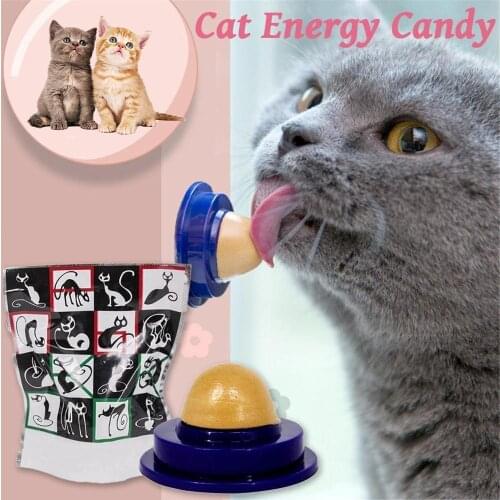 Cat Snacks Catnip Sugar Candy Licking Solid Nutrition Energy Ball Toys Healthy Increase Drinking Water Help Digestion