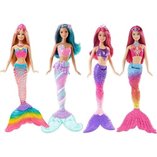 Original Barbie Dreamtopia Mermaid Doll Collection Toys for Girls Christmas Birthday Gift Genuine Barbie Mermaid Dolls