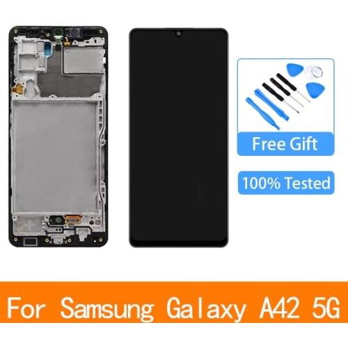 Original For Samsung Galaxy A42 5G LCD Display Touch Screen with frame Assembly Digitizer For Samsung A42 A426 A426B LCD