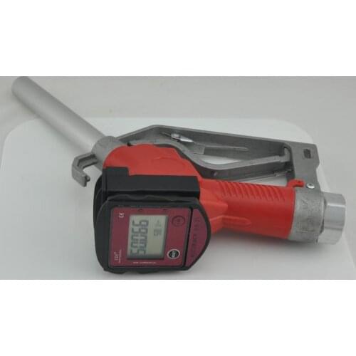 Fuel Gasoline Diesel Petrol Oil Delivery Gun Nozzle Turbine Digital Fuel Flow Meter LPM Liter