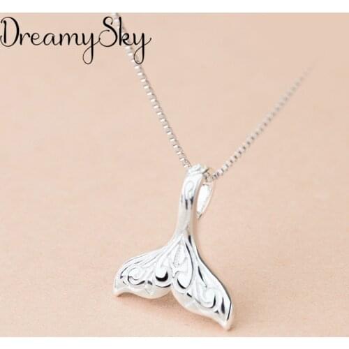 Boho Charm Long Fish Tail Necklaces for Women Bridal Statement Necklaces Collar Jewelry Girls Gift 2021