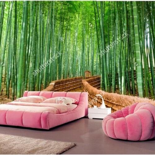 Custom natural scenery wallpaper,Bamboo Forest,3D photos for the living room bedroom restaurant background wall silk wallpaper