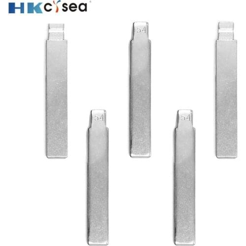 HKCYSEA KD#54 KD JMD VVDI Remote Uncut Blank Metal Blade Type #54 HU83 for Peugeot 307 Remote Car Key Blade Replacement